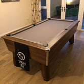 Blackball Slate Bed Pool Table - Dark Walnut - 6FT / 7FT - Coin Option Also Available
